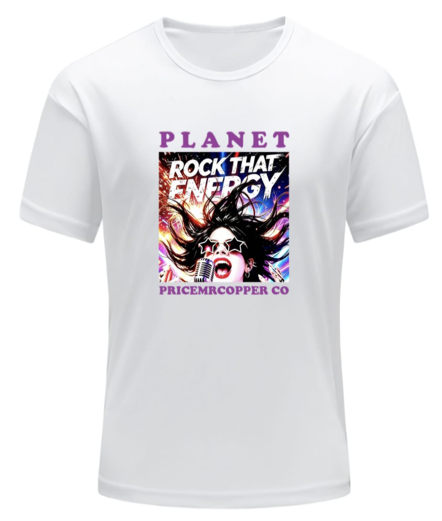 Round Neck White T-Shirt