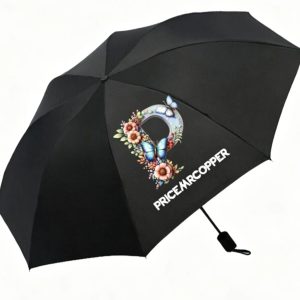Printed Black Umbrella