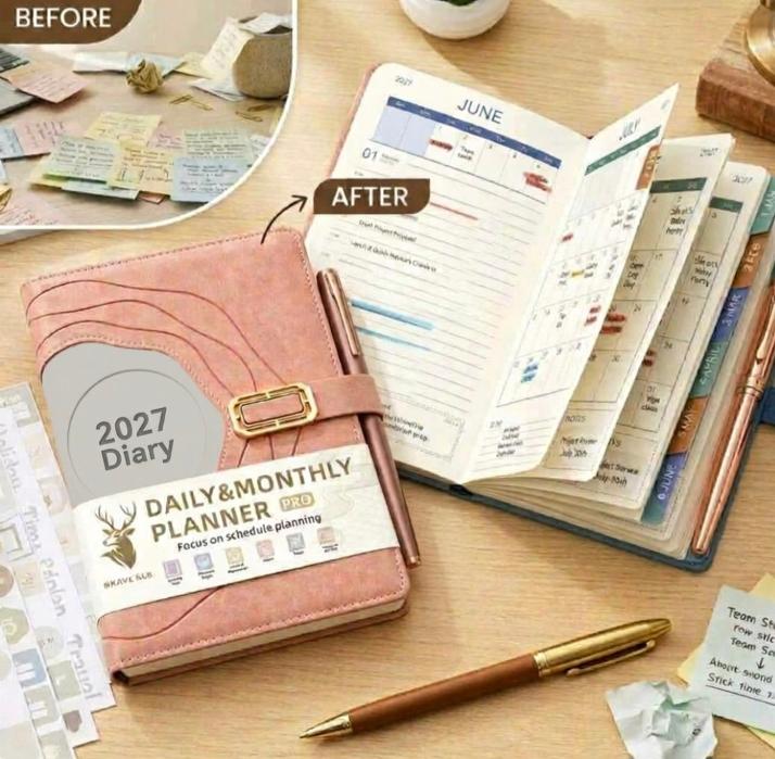 PINK ACADEMIC & BUSINESS DIARY CUM PLANNER