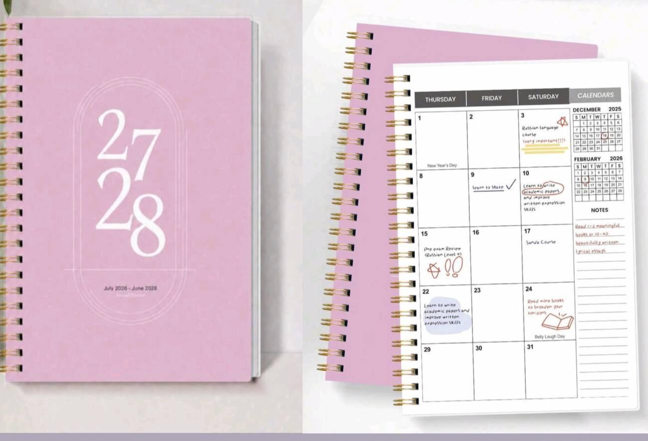 PINK ACADEMIC PLANNER