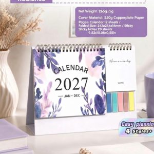PURPLE TABLE CALENDAR